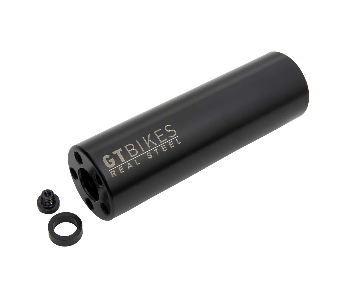 GT Real Steel Pegs Each in chrome or black for BMX Bikes