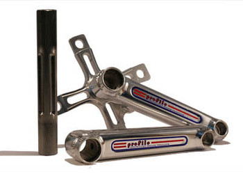 Profile Mini Mag Magnutanium BMX Cranks Silver - Americancycle.com