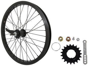 Alex Y303 X Rims - Wheel - Rear - 24/507x24 - Holes: 36 - Bolt-On, 14mm  axle, 30mm freewheel, 110mm hub spacing - Rim Brake - SW - Black - Porkchop  BMX