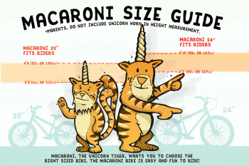 Fairdale Macaroni Bike Size Guide