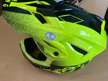 Fly Racing Default Dither Helmet, Hi-Vis Yellow/Black, Youth Large
