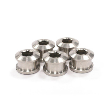 ELEVN PACK 5 CHAINRING BOLTS TITANIUM 6.5X4MM