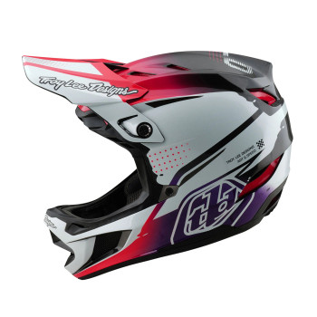 Troy Lee Designs D4 Carbon Helmet W/MIPS Drip White