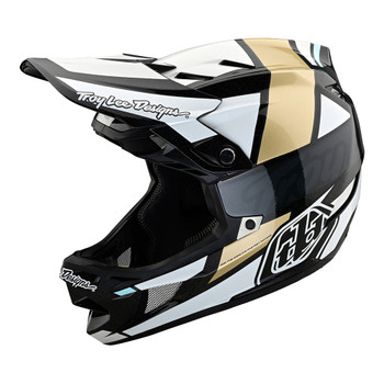 Troy Lee Designs D4 Composite Helmet W/MIPS Team SRAM White / Glo Red