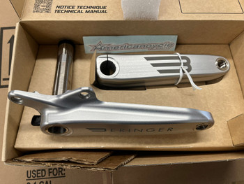 Beringer BMX Cranks for Racing Silver 180mm