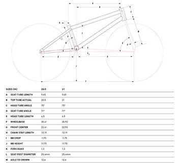 GT Freestyle Bike Sizing and Geometry