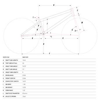 GT Freestyle Bike Sizing and Geometry