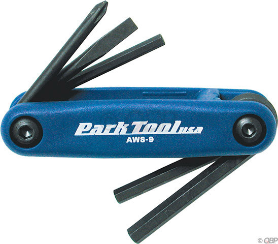 Park Tool AWS-9 Metric & Screwdriver Folding Wrench Set