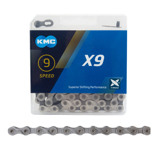 CHAIN KMC X9 9s NP/DK-SL 116L