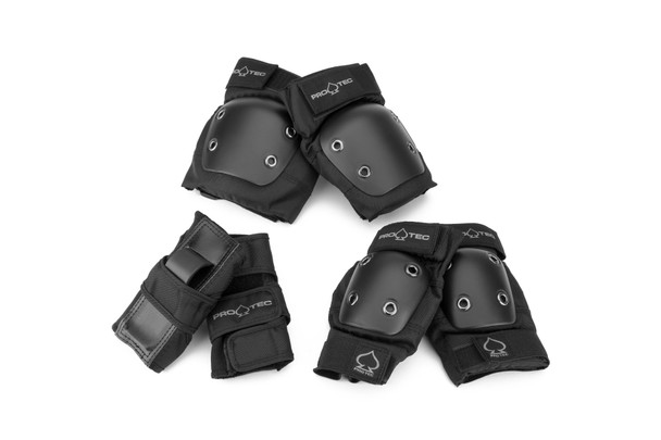 Pro-Tec Street Gear JR 3 Pack Pads Black