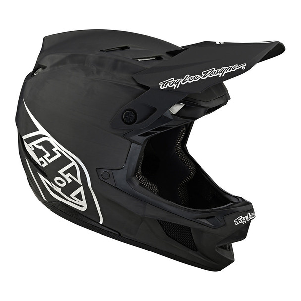 Troy Lee Designs D4 Carbon Helmet W/MIPS Stealth Black / Silver