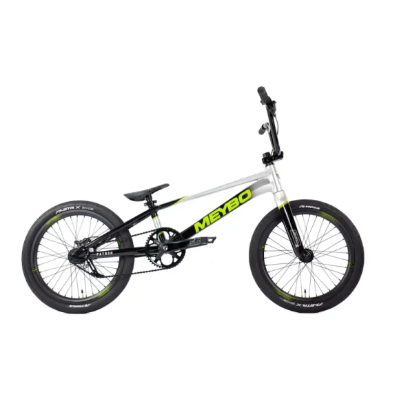 Meybo Patron Pro XL 21.5" BMX Race Bike, Black/Grey/Lime