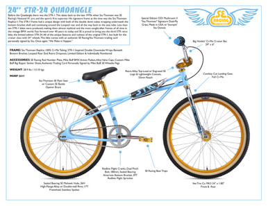 NOS Vintage BMX GT Bike 4 Pc Sticker Sheet