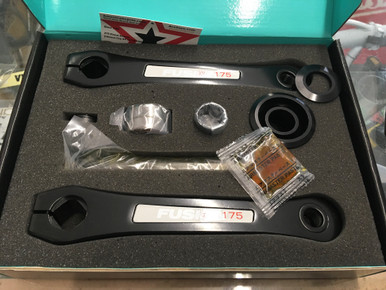 Manivelle BMX Haro Lineage Fusion 175mm Argent - Alliage 7050 Traité Thermiquement Avec Pédalier - Neuf Avec Défauts Mineurs