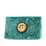 Daisy in Peacock Plume - Teal Purse by Add Libb Daisy in Peacock Plume - Teal Purse by Add Libb