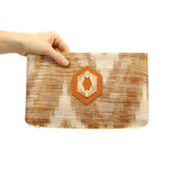 Deco in Gold Silken Ikat