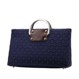 Silver D's in Navy Glitz