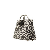 Silver D's in Charcoal Geo - Black and White Purse by Add Libb Silver D's in Charcoal Geo - Black and White Purse by Add Libb
