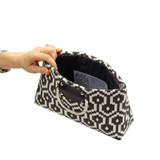 Silver D's in Charcoal Geo - Black and White Purse by Add Libb Silver D's in Charcoal Geo - Black and White Purse by Add Libb