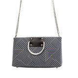 Silver D's in Blue Tessa - Blue Purse by Add Libb Silver D's in Blue Tessa - Blue Purse by Add Libb