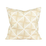 Upholstery Throw Pillow in Embroidered Geo