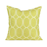 Upholstery Throw Pillow in Lime Chain