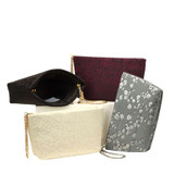 Poppy Clutch in Peacock Plume