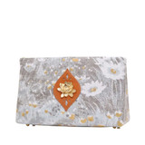 Lotus in Silver Grey Floral
