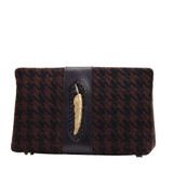 Feather in Wool Houndstooth