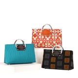 Silver D's Handbag in the Fabric of Your Choice