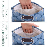 Brass Accented Clutch in Fabric of Your Choice