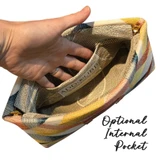 Brass Accented Clutch in Fabric of Your Choice