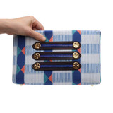 Buttons Handbag in Fabric of Your Choice