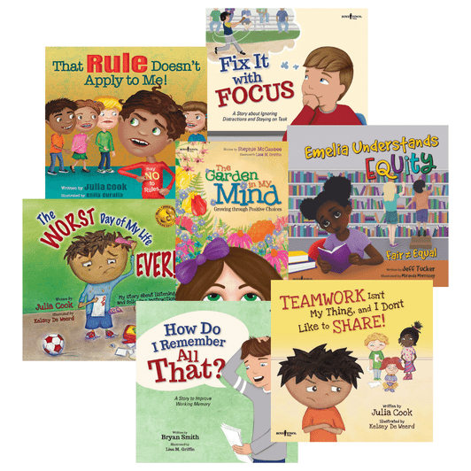 Set of 7 Children's Books on Self-Management for Ages 5-11