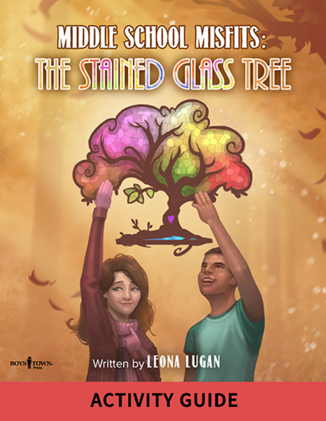 Book Cover of Middle School Misfits: The Stained Glass Tree Activity Guide