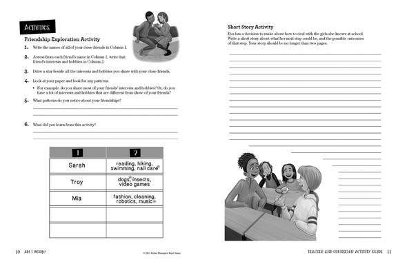 Inside Spread of Am I Weird? Teacher and Counselor Activity Guide