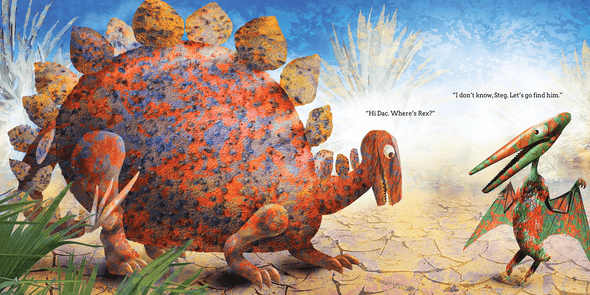 Where's Rex inside spread pages 4-5