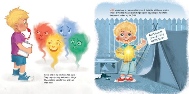 Inside Spread of Awesome Dawson: My Emotions Have a Job!