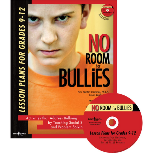 Book cover of No Room for Bullies: Lesson Plans for Grade 9 - 12