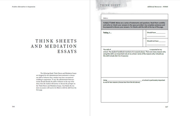 Inside Spread 2 - Positive Alternatives to Suspension
