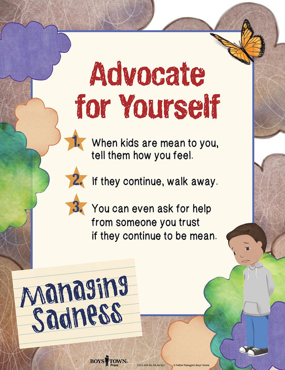 Downloadable Poster for Managing Sadness