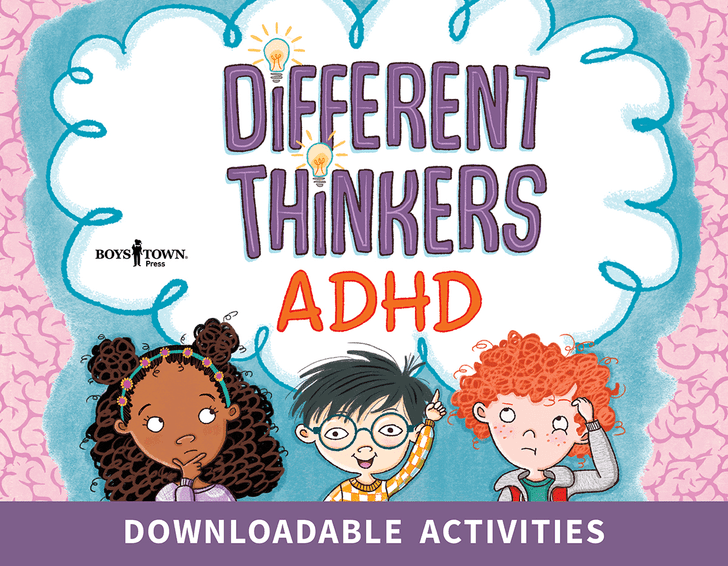 cover image downloadable activities different thinkers ADHD
