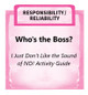 Downloadable Activity: Who's the Boss? (I Just Don't Like the Sound of NO!)