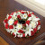 Red & White Cremation Wreath