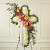 Solid White Standing Cross with Bright Flower Break