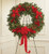 Sympathy Standing Wreath in Christmas Colors