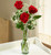 3 Stems Red Love's Embrace Roses
