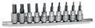 Performancetool 10Pc Sae Hex Bit Socket Set W1387