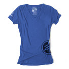 Factory Effex Yamaha Fork Womens T- Shirt / Blue (S) 17-87240