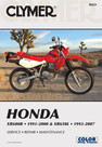 Clymer Manual Honda Xr600R 91'-00' Xr650L 93'-07' M221